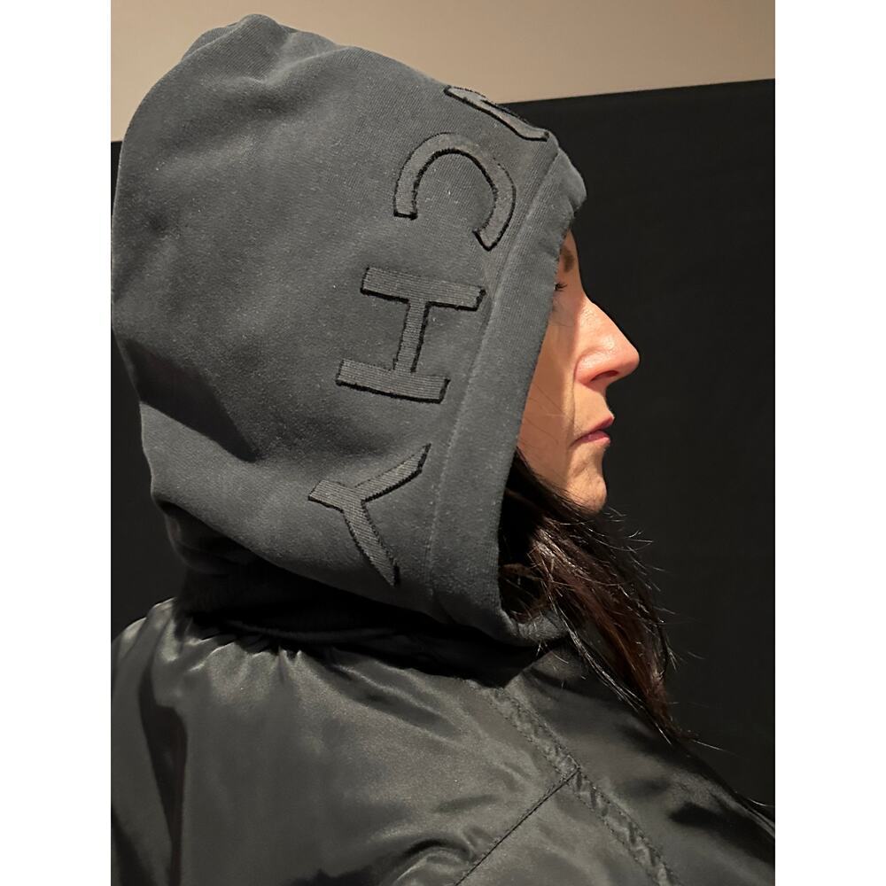 Givenchy Oversized hooded jersey/shell bomber Size 34/36 Fits US size 6 - Picture 3 of 10